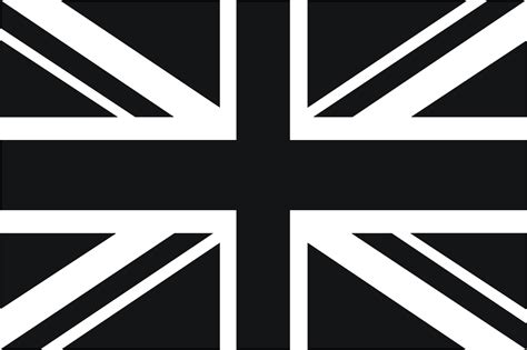 großbritannien flagge schwarz weiß